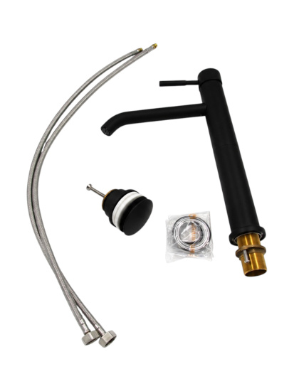 Высокий смеситель для раковины Fiore Xenon 44NN5288, черный
