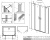 Душевая дверь в нишу Radaway Nes DWD II 10037093-01-01 + 10041097-01-01 190 см