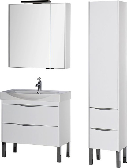 Зеркало-шкаф Aquanet Франка 85 белый