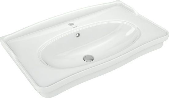 Мебель для ванной ASB-Woodline Модерн 85 рошфор, белая патина