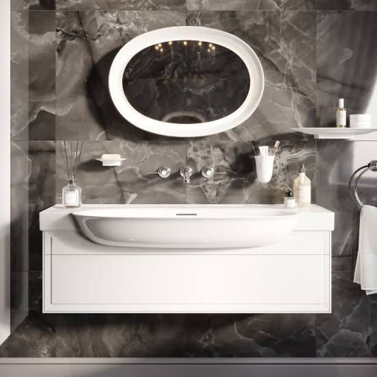 Мебель для ванной Laufen The New Classic 120, белая глянцевая