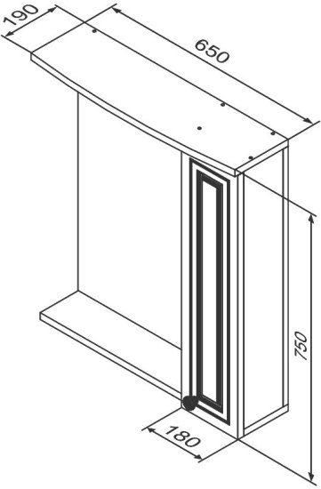 Мебель для ванной Damixa RedBlu Palace One 65