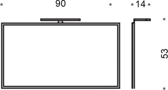 Зеркало Colombo Design Gallery B2060 со светильником