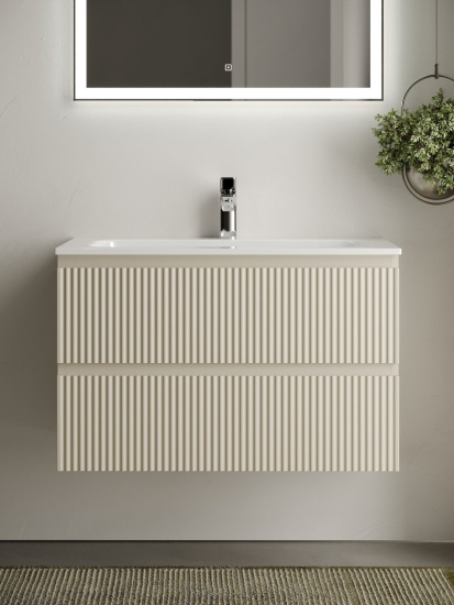 Тумба с раковиной Sancos Snob R 70 Beige Soft SNR70CE, подвесная