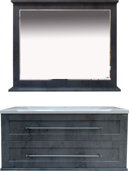 Зеркало Misty Марта 100 темный бетон