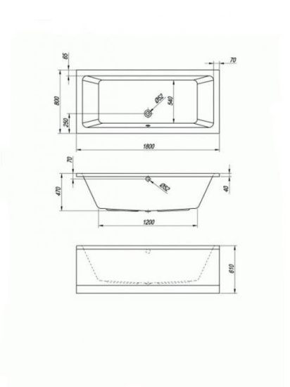 Акриловая ванна Kolpa San Electra Basis 180x80 см