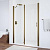 Душевая дверь в нишу Vegas Glass EP-F-1 135 05 01 L профиль бронза, стекло прозрачное