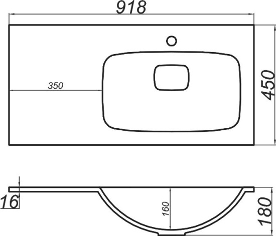 Тумба с раковиной Aqwella 5 stars Accent 90 R, белая