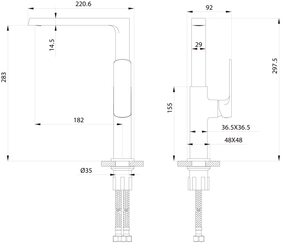 Смеситель для кухни Elghansa Heffen 5652520