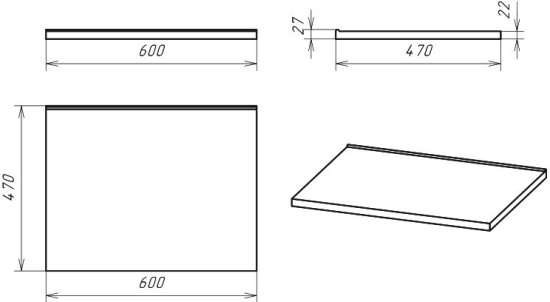 Тумба с раковиной Misty Маргарет 60