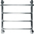 Полотенцесушитель водяной Ника Quadro Л90 ВП 50/60-4 с полкой