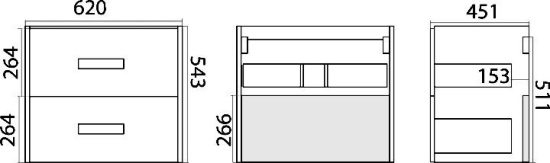 Мебель для ванной Misty Норд 65 подвесная, белая, сосна пасаден