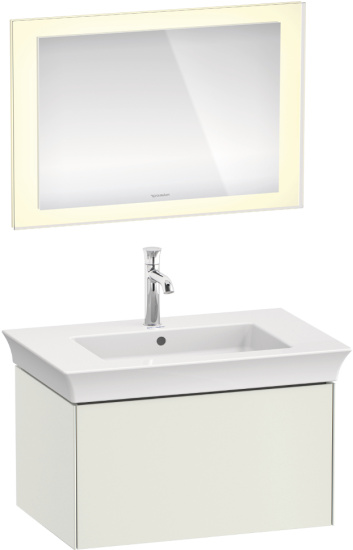 Тумба с раковиной Duravit White Tulip 75 шелковисто-матовый
