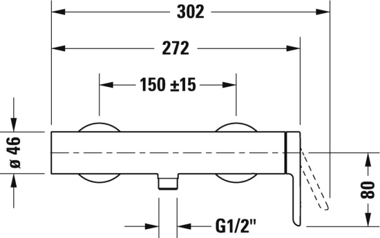 Смеситель для душа Duravit C.1 C14230000010 хром