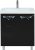Тумба под раковину Misty Петра 65 черная эмаль Тумба под раковину Misty Петра 65 черная эмаль