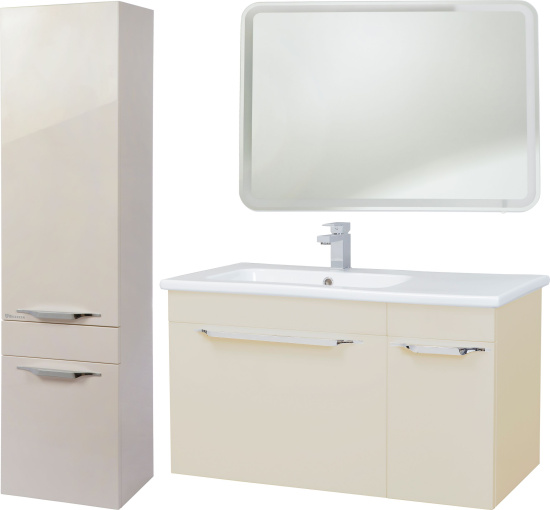 Мебель для ванной Bellezza Альдо 90 L, бежевая