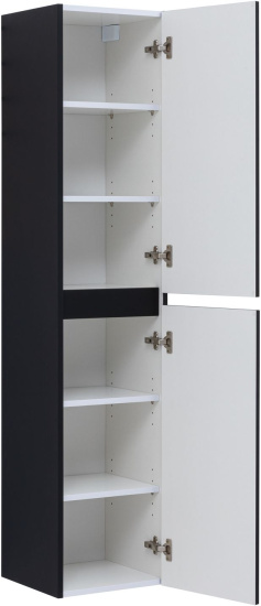 Шкаф-пенал Aquanet Вега 2.0 35 черный