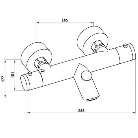 Смеситель для ванны Kaiser Thermo 18355