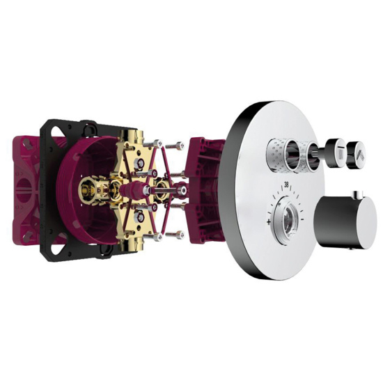 Душевая система AQUAme AQM8405CR с термостатом