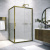 Душевой уголок Vegas Glass ZP+ZPV TUR NOVO 170*80 05 Moru, профиль бронза, стекло Moru