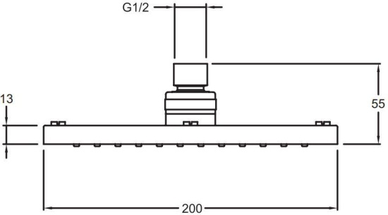 Верхний душ Jacob Delafon July E21761-CP