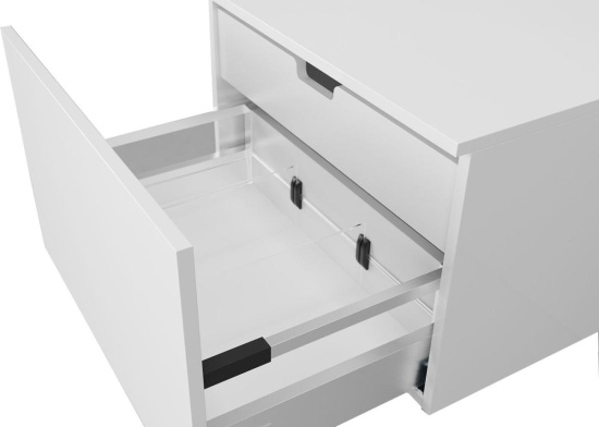 Мебель для ванной с раковиной Duravit D-Neo 60: столешница 120, дуб французский, без отверстий + 2 тумбы 60