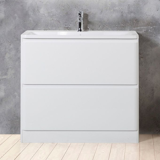 Мебель для ванной BelBagno Albano 90 напольная, bianco lucido