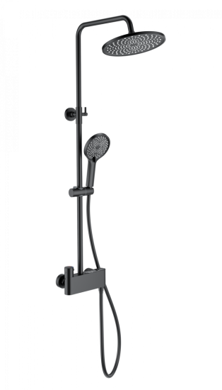 Душевая стойка Wonzon & Woghand Muse Corno WW-B3110-MB с термостатом