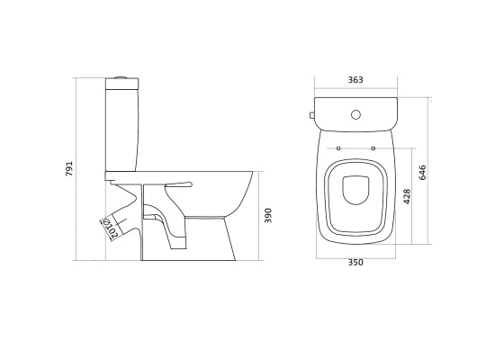 Унитаз-компакт Santek Нео Лайт 1WH302409