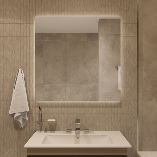 Зеркало Diwo Элиста 100x100 с подсветкой