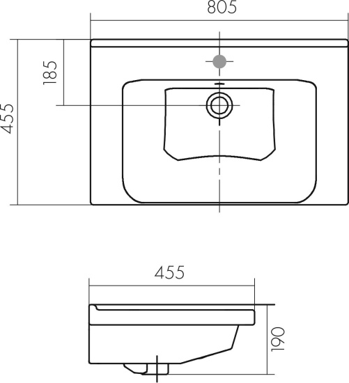 Мебель для ванной STWORKI Стокгольм 80