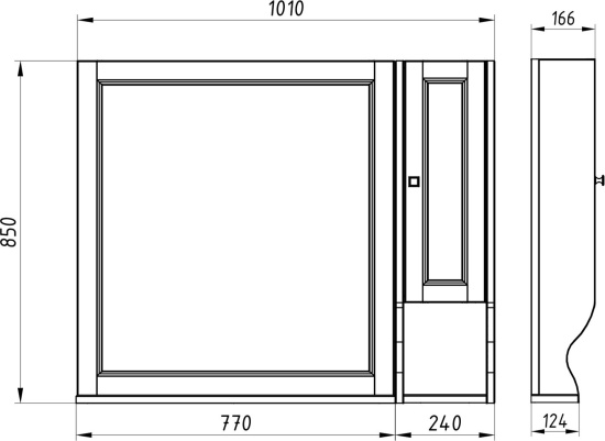 Мебель для ванной ASB-Woodline Гранда 105