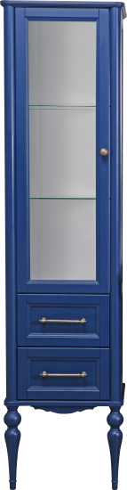 Пенал ValenHouse Эстетика 50 L синий, фурнитура бронза