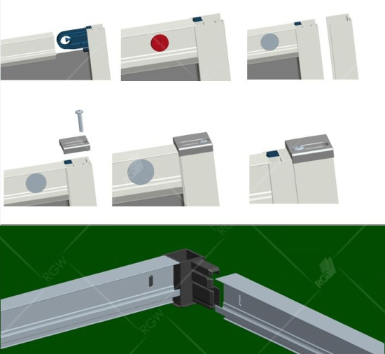 Душевой уголок RGW Classic CL-48B (1100-1130)х900х1850 профиль черный, стекло прозрачное