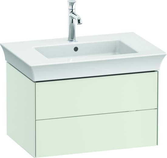 Мебель для ванной Duravit White Tulip 75 2 ящика, шелковисто-матовый