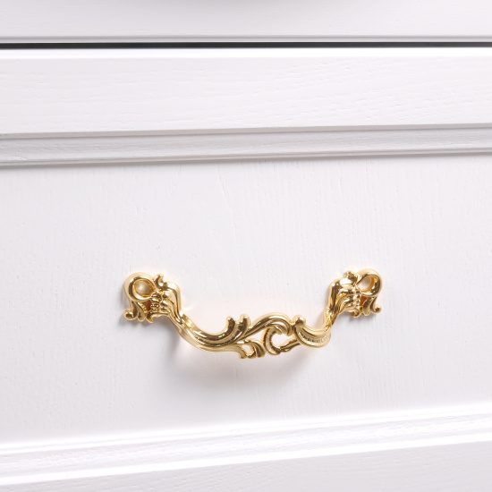 Мебель для ванной ValenHouse Эллина 65 белая, 2 ящика, ручки золото