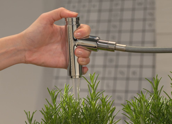 Смеситель для кухни Hansgrohe Metris M71 73801000 хром