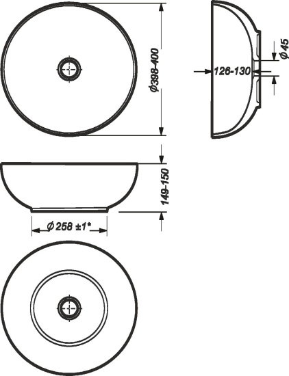 Тумба с раковиной Misty Маргарет 60