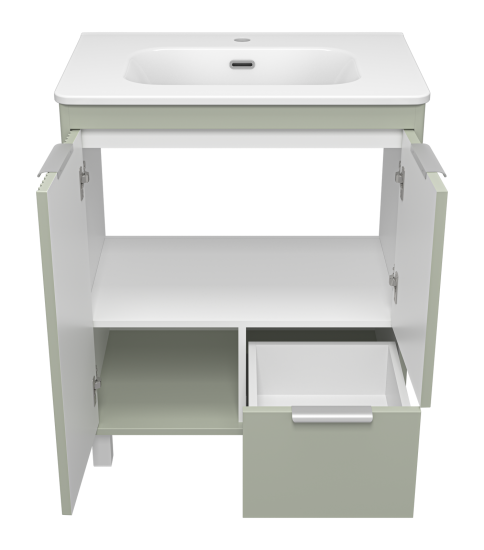 Тумба с раковиной Brevita Risacca Pistachio 70