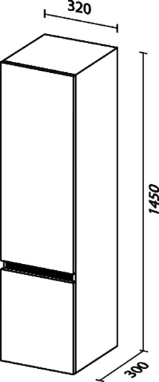 Пенал Sanvit Кубэ белый глянец