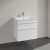 Тумба с раковиной Villeroy & Boch Venticello A92402 60 glossy white, с белыми ручками