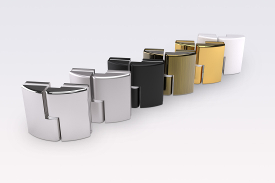 Душевой уголок Vegas Glass AFA-F NOVO 110*90 05 07 L, профиль бронза, стекло графит