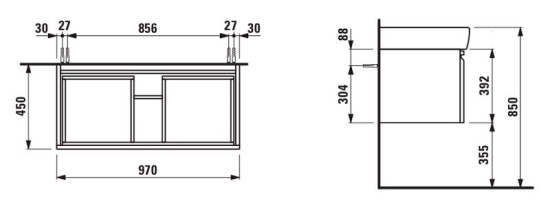 Мебель для ванной Laufen Pro A 4.8307.2.095.463.1
