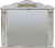 Зеркало Misty Барокко 120 белое, патина Зеркало Misty Барокко 120 белое, патина