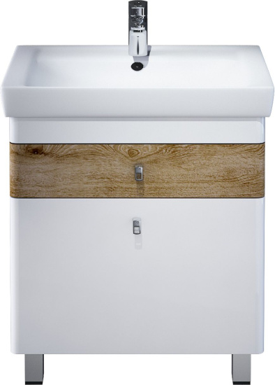 Тумба под раковину Iddis Carlow 70 напольная, белая, дерево