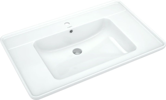 Тумба с раковиной ASB-Woodline Гранда 85 серая