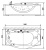 Акриловая ванна Appollo AT 0932 с гидромассажем 180 см