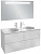 Мебель для ванной Jacob Delafon Odeon Rive Gauche 120 белая, 3 ящика, ручки хром