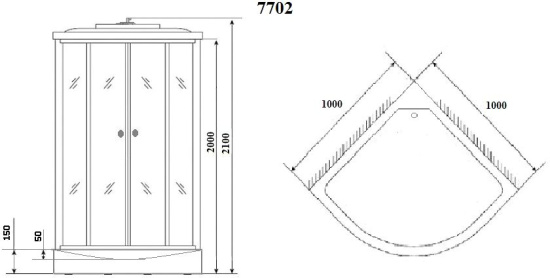 Душевая кабина Niagara Lux NG-7702W