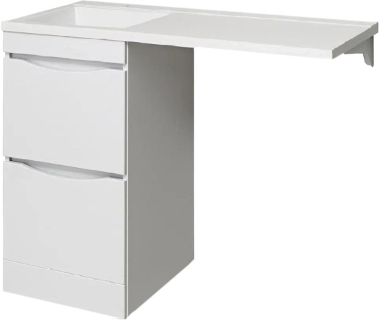 Мебель для ванной Runo Орион 45 R под стиральную машину, раковина лайт